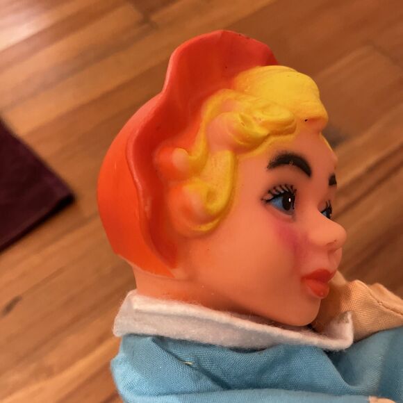 Puppets Vintage Rubber Head Fairy Tale Lot of 5 Little Red Riding Hood - Picture 11 of 13